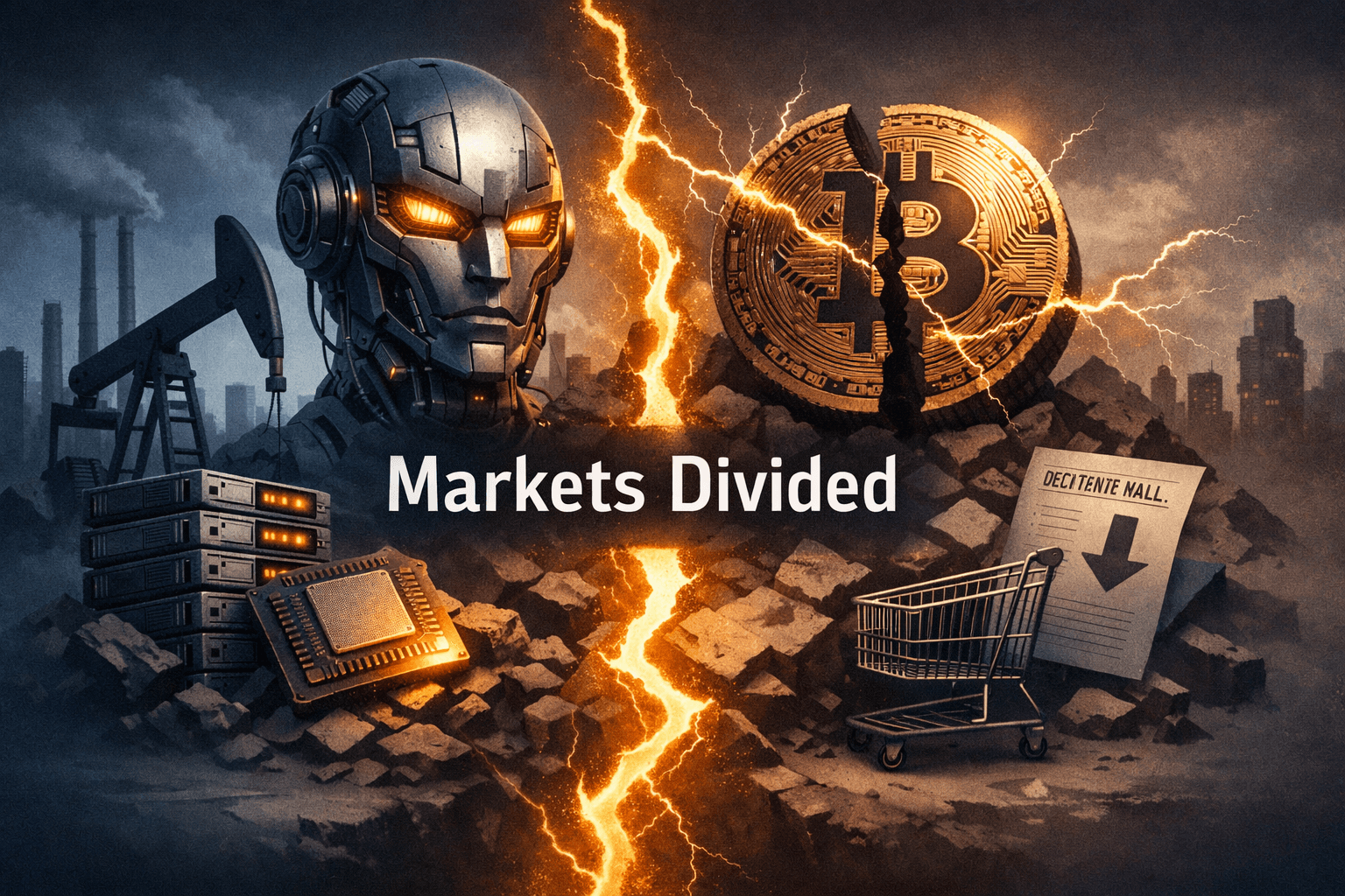 AI Money and Energy Mega-Deals Drive Divergence: Tech, Energy and Industrials Lead While Crypto, Utilities and Consumer Feel Pressure