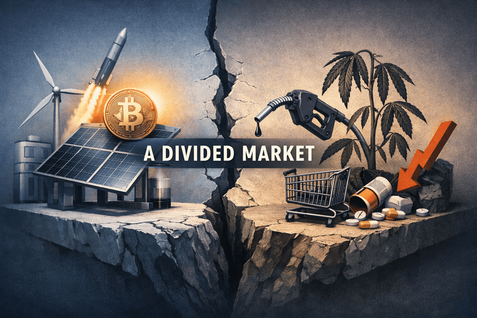 Renewables, AI Costs and Policy Risk Drive a Mixed Market: Crypto and Clean Power Lead, Cannabis and Consumer Face Headwinds
