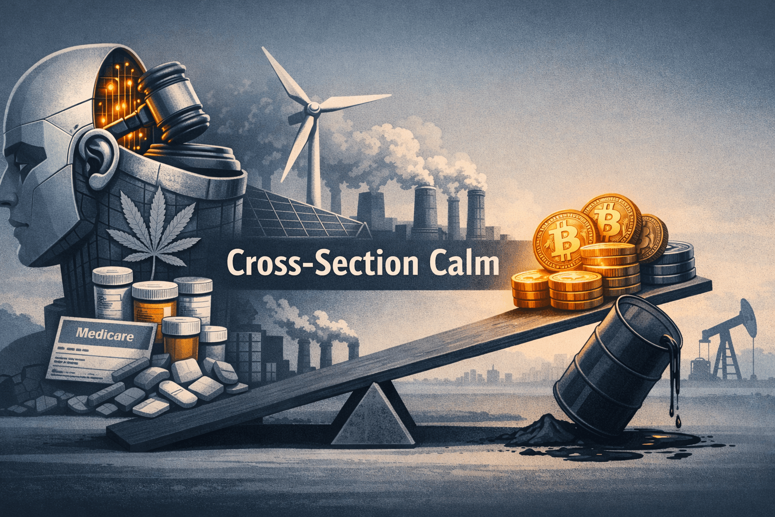 Cross-Section Calm: AI, Renewables and Policy Drive Divergent Sector Moves on Jun 16