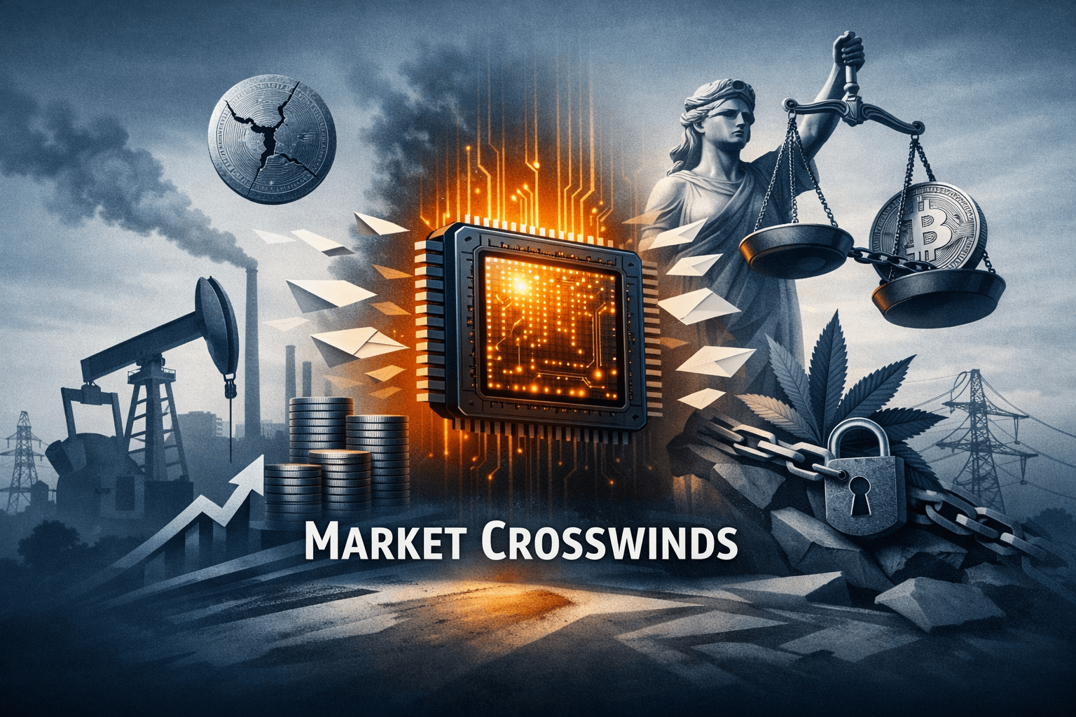Energy and Industrial Strength Offset Regulatory and Crypto Headwinds — A Mixed Market With AI, Capital Flows, and Policy in Focus