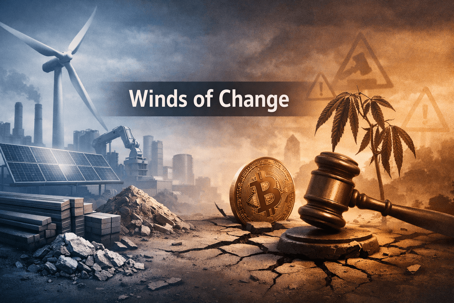 Renewables and Materials Gain Ground as Crypto and Cannabis Face Regulatory Headwinds — Markets End the Day on a Cautious, Theme-Driven Note