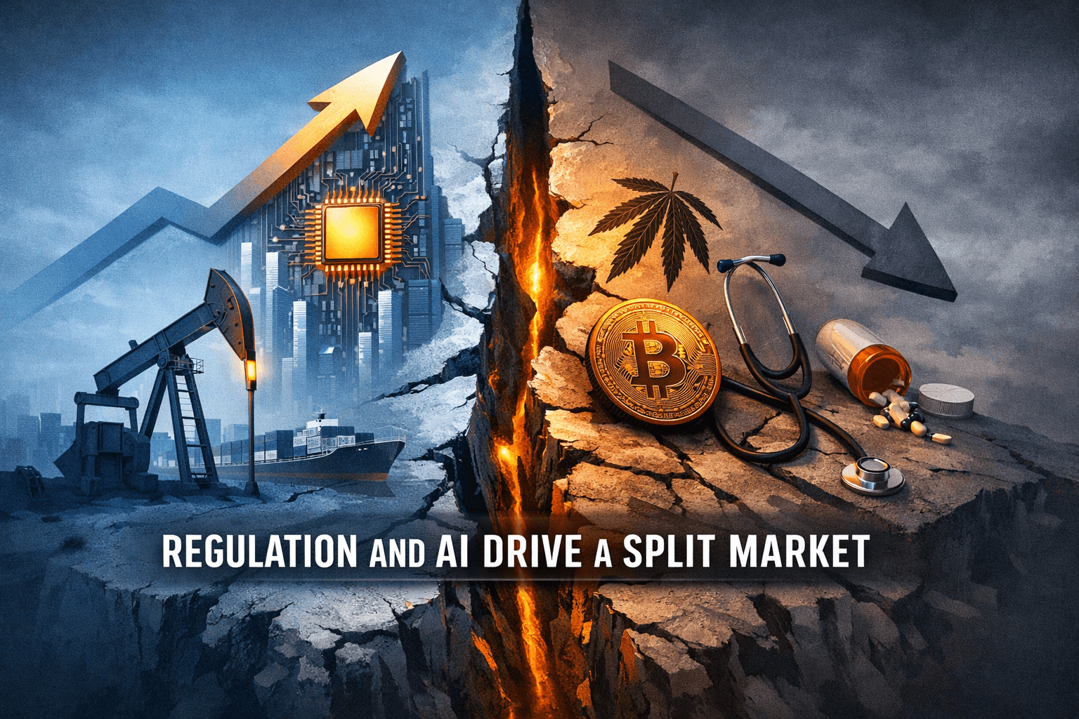 Regulation and AI Drive a Split Market: Energy and Tech Lead, Cannabis, Crypto and Healthcare Slip