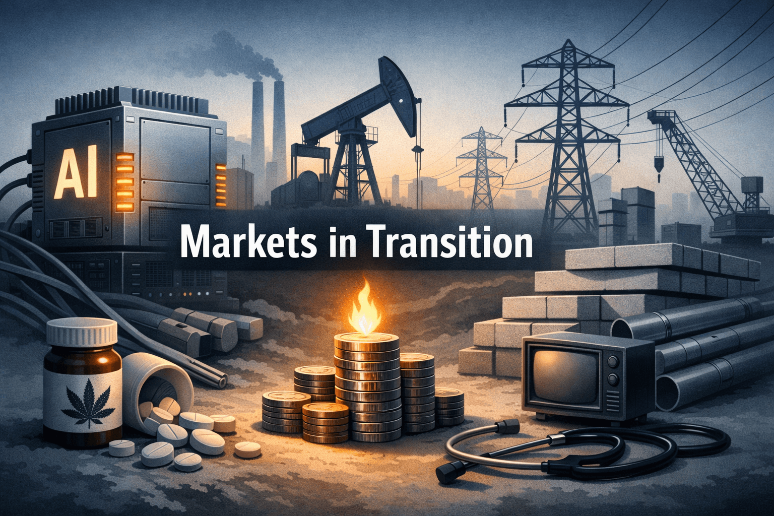 AI, Energy Spends and Grid Buildouts Steer Today’s Market: Utilities, Materials and Energy Lead as Regulation and Security Temper Gains