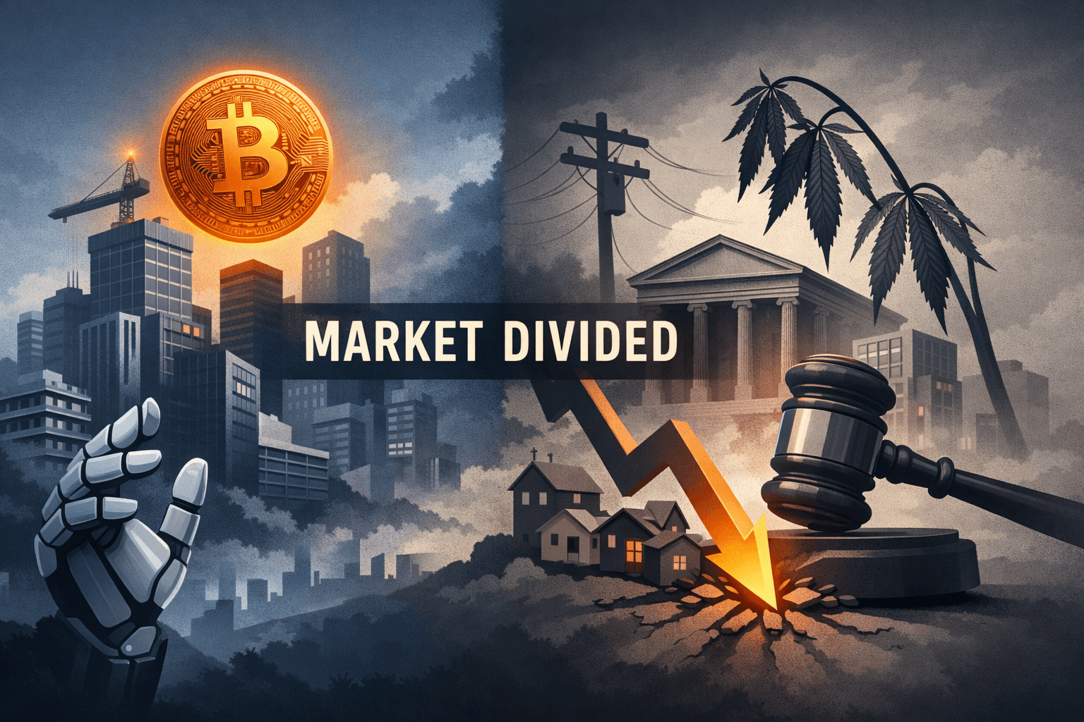 Market Patchwork: Crypto and Real Estate Rally While Policy Shifts Keep Utilities, Finance and Cannabis on Edge