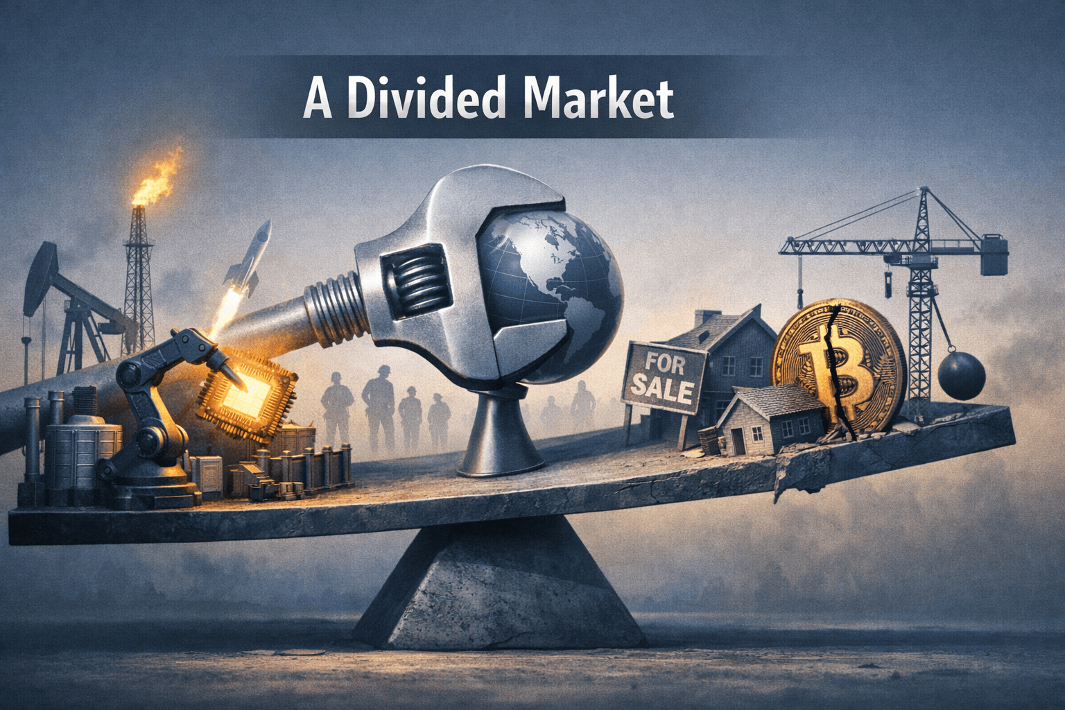 Tightening Rates, Geopolitics and AI Rules Frame a Mixed Market: Energy, Tech and Industrials Lead While Real Estate, Materials and Crypto Languish