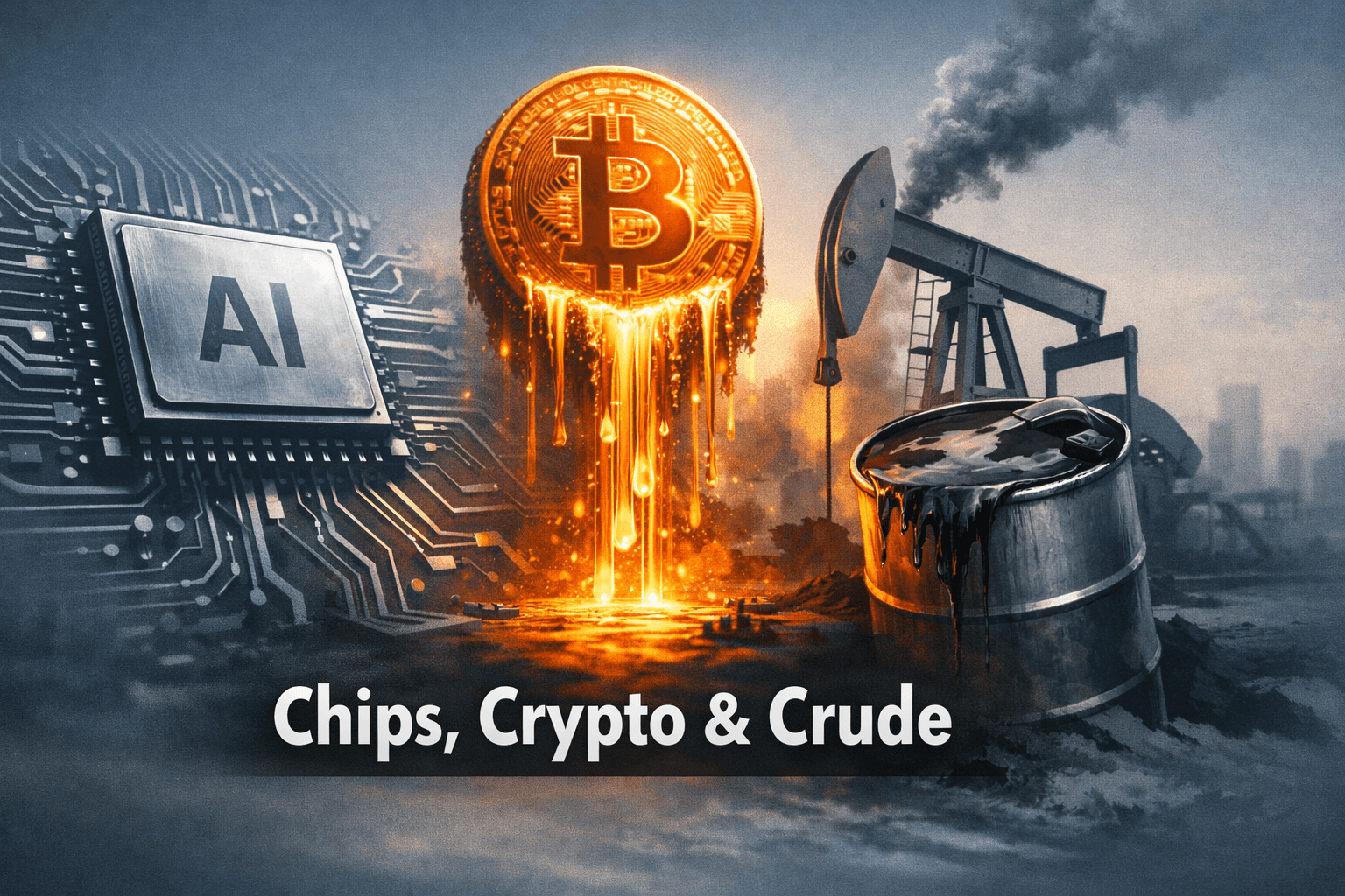 AI Chips, Bitcoin Flows and an Oil Squeeze: A Cross-Sectional Market Nooncheck