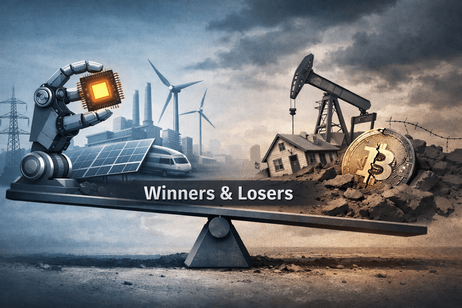 AI, Chips and Grid Funding Lift Tech, Industrials and Utilities as Energy, Real Estate and Crypto Face Pressure