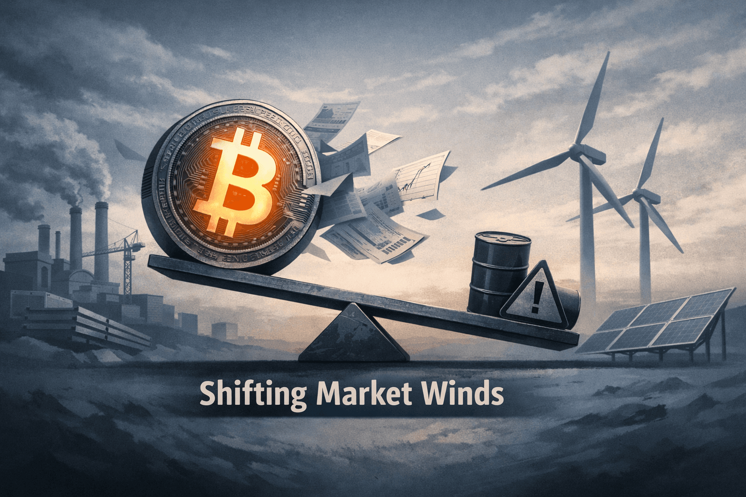 Crosswinds and Momentum: Bitcoin Strength, Industrial Buildouts and Renewables Drive a Mixed but Constructive Market Tape