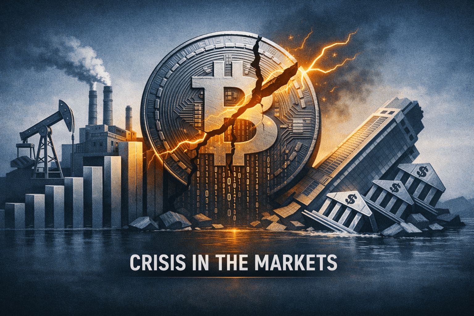 Markets Mixed as Energy and Industrials Rally; Crypto Shock Ripples Across Financials