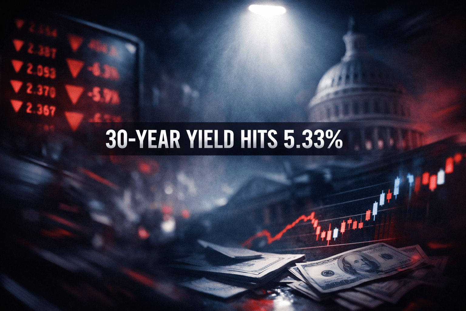 30-Year Treasury Yield Tops 5.33% - Aug 18