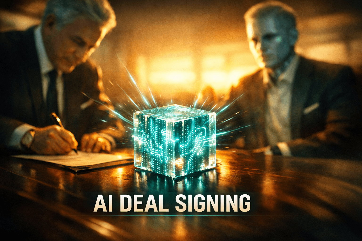 Bank CEO AI Clone Signing Openai Deal - Apr 27