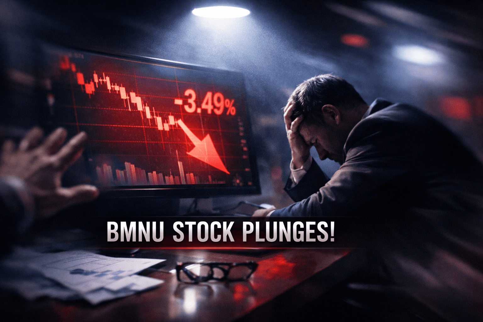 Bmnu Falls -3.49% in Today's Trading - Mar 20