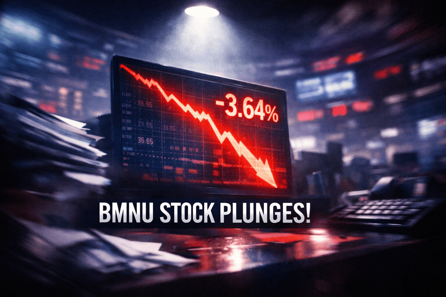 Bmnu Falls -3.64% in Today's Trading - Apr 10