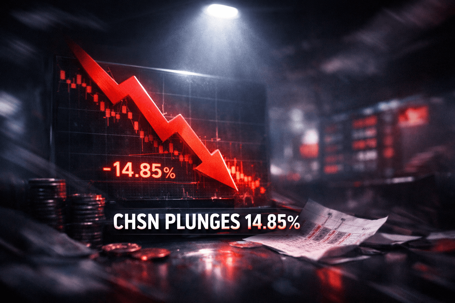 Chsn Falls -14.85% in Today's Trading - May 1