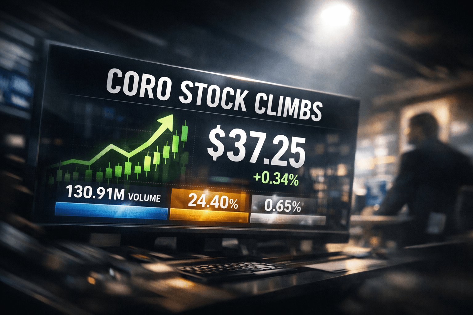 Coro Rises +0.34% in Today's Trading - Sep 23