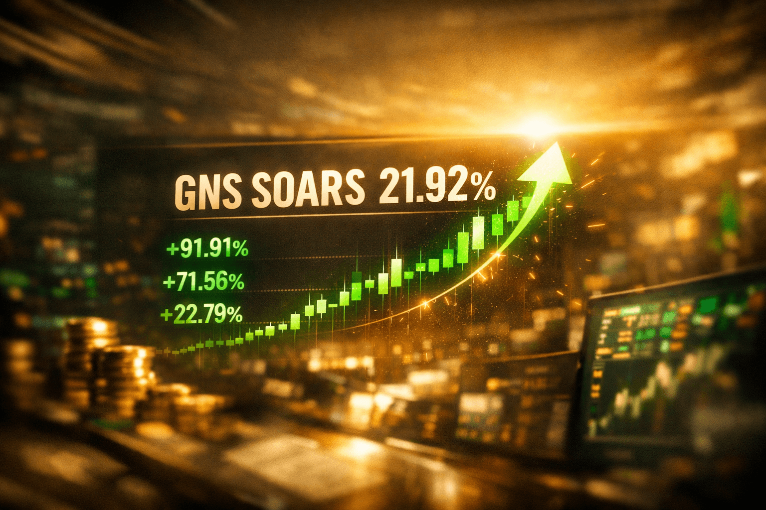 Gns Rises +21.92% in Today's Trading - May 30