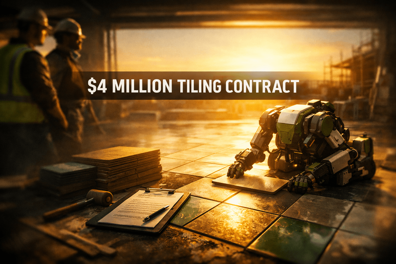 Human Friendly Robotics $4 Million Tiling Contract - Oct 6