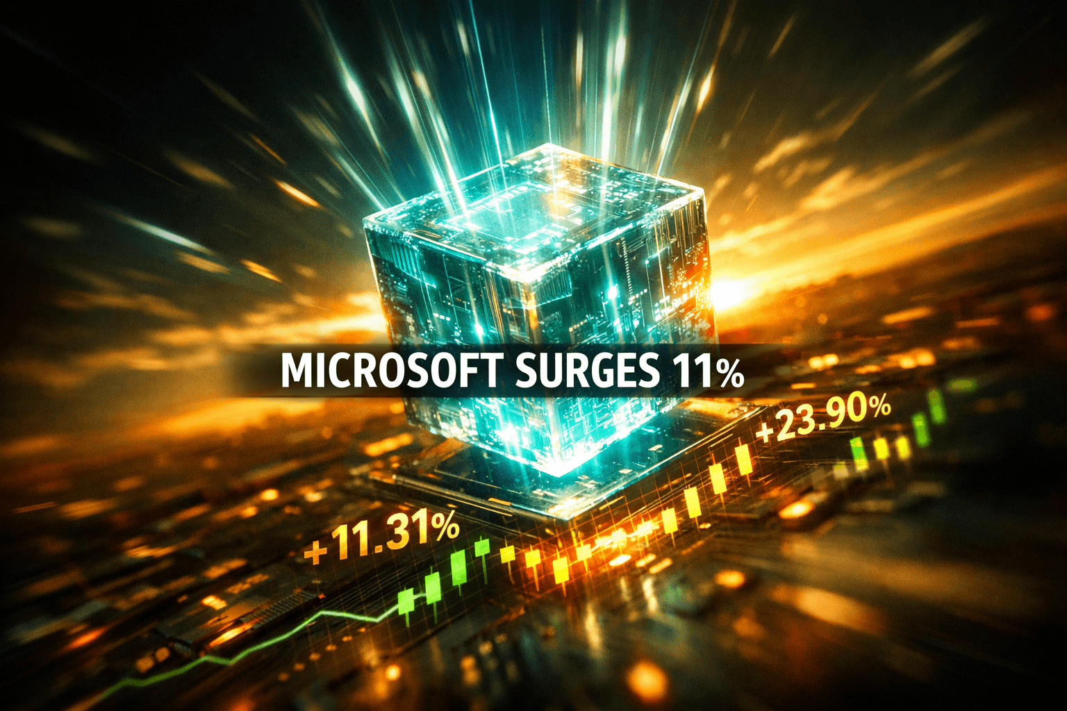 Microsoft Surges 11% Above Sma - Aug 5