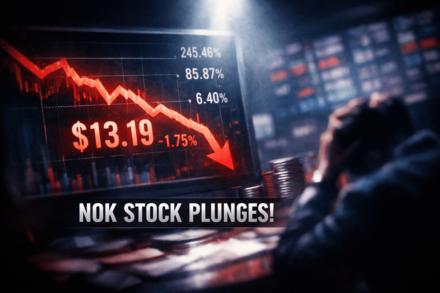 Nok Falls -1.75% in Today's Trading - May 7