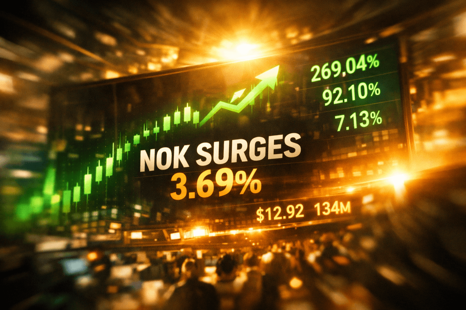 Nok Rises +3.69% in Today's Trading - May 1
