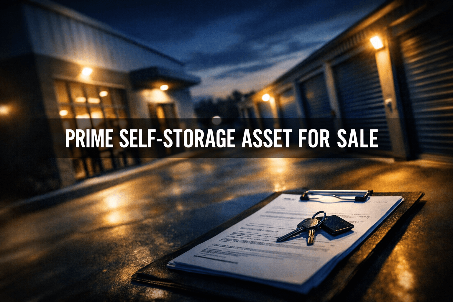 Opportunity to Acquire Prime Self-Storage - Oct 14