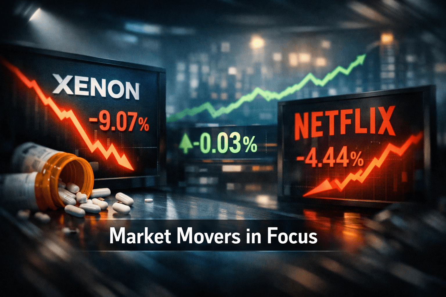 Premarket Movers: Xenon Sinks, Netflix Hit - Sep 18