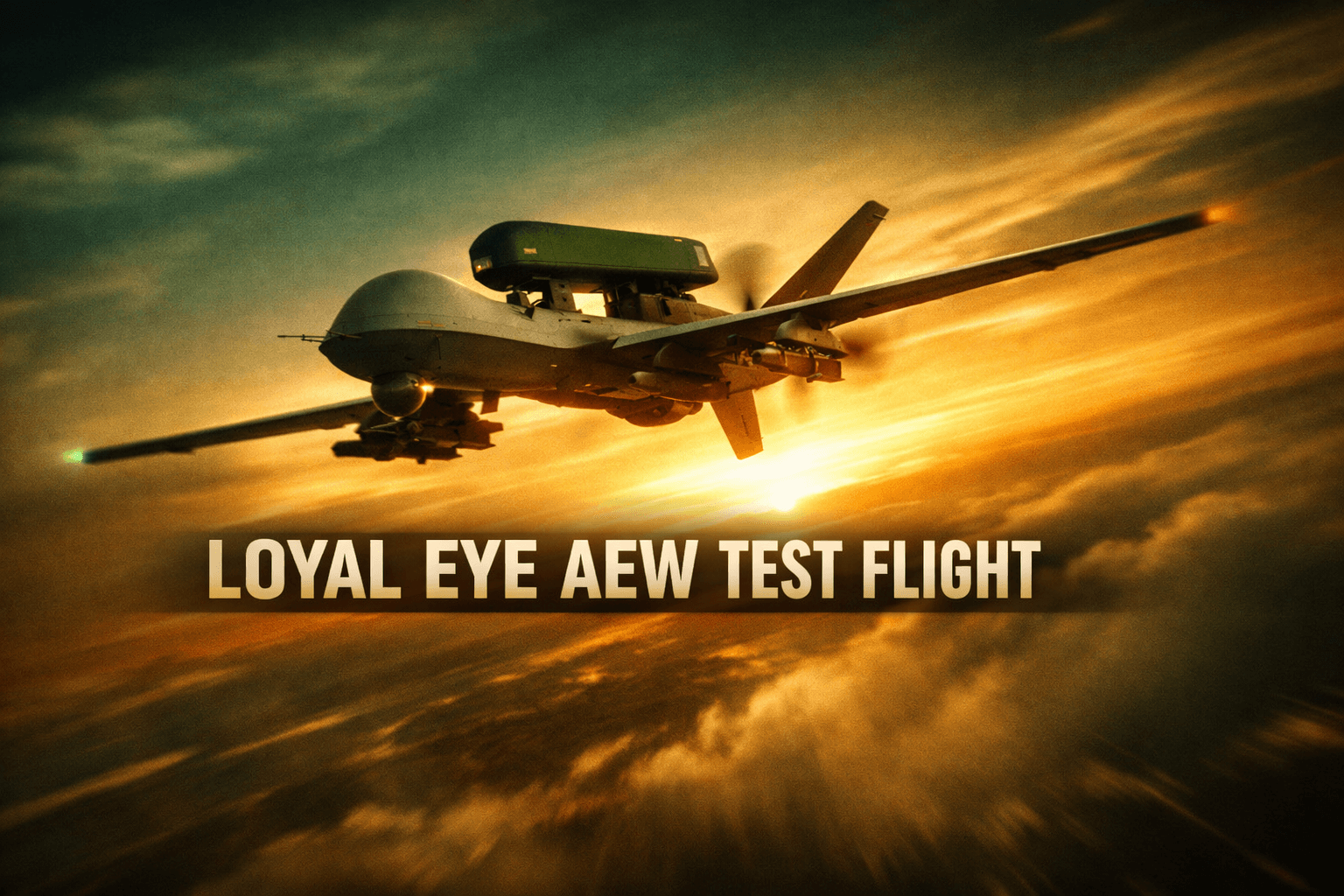 Saab and Ga-Asi Flight Test Loyaleye Aew on Mq-9b - Oct 28