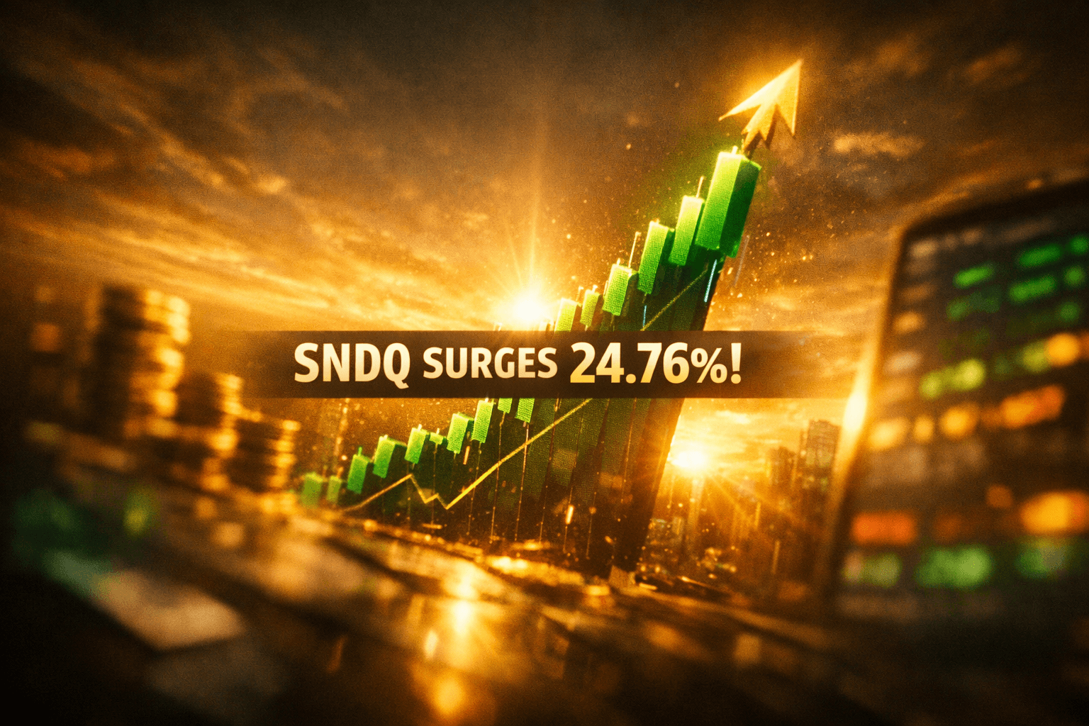 Sndq Rises +24.76% in Today's Trading - Jul 18