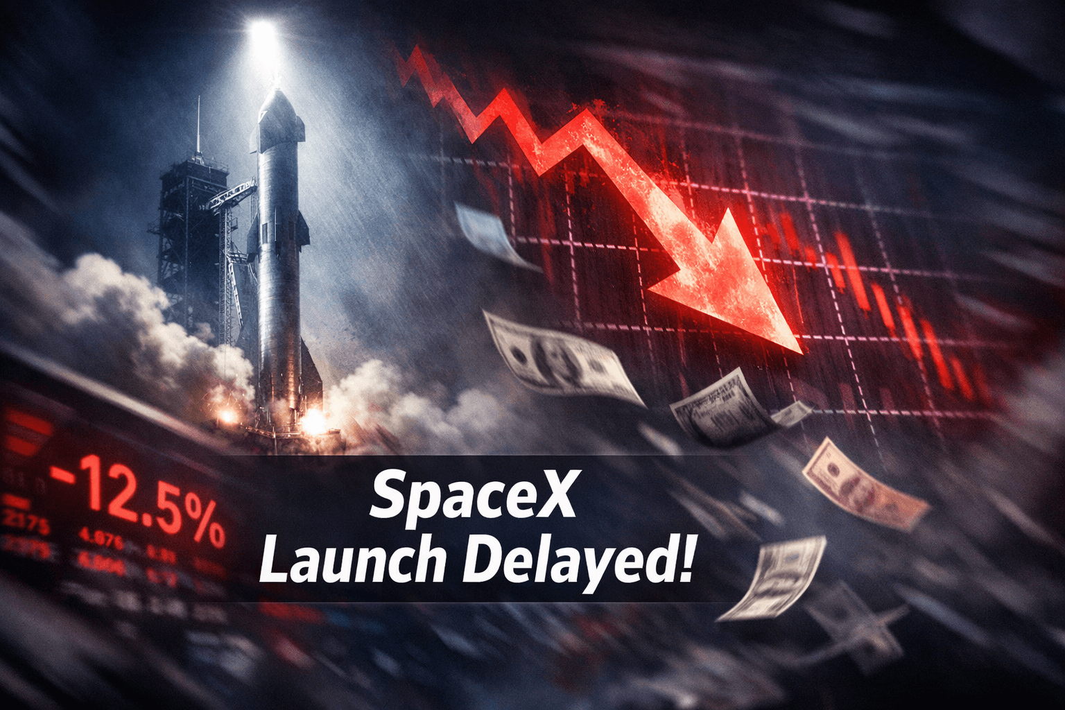 Spacex Stock Set to Slide Postponed Crucial Launch - Jul 17
