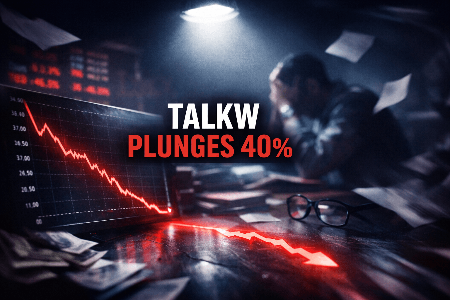 Talkw Drops -40.00% in Today's Trading - Jun 20