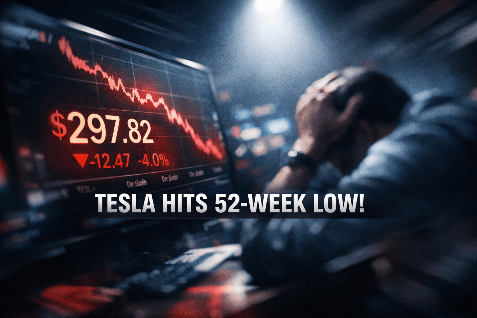 Tesla Stock Hits 52-Week LOW at $297822 - Jul 29