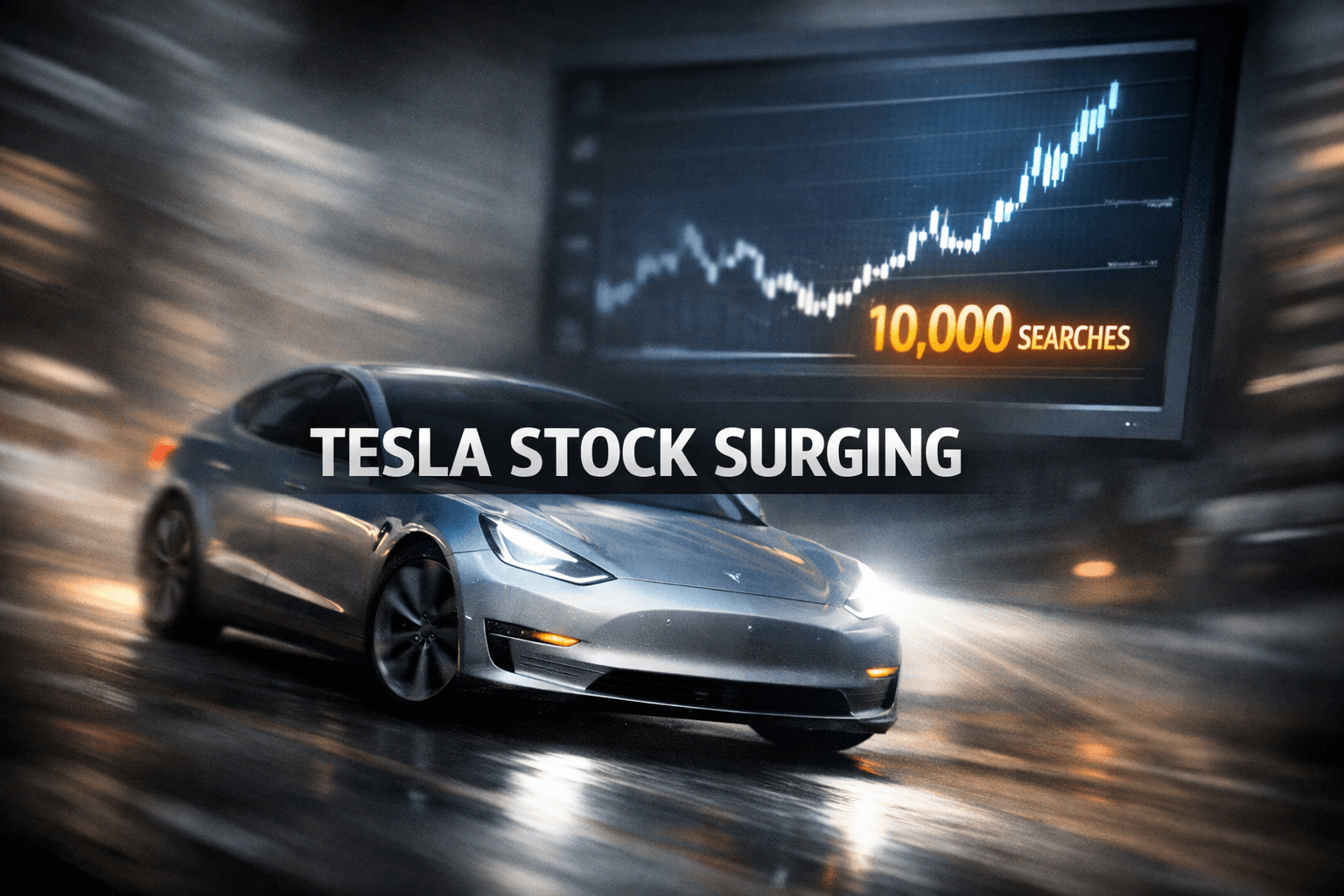 Tesla Stock Trending With 10.0k Searches - Apr 8
