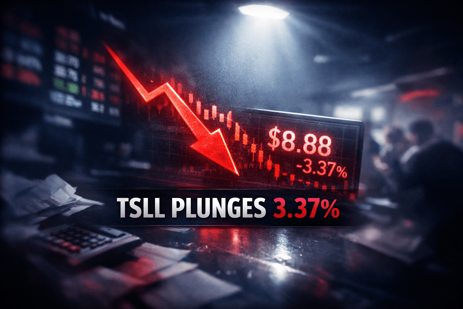Tsll Falls -3.37% in Today's Trading - Aug 21
