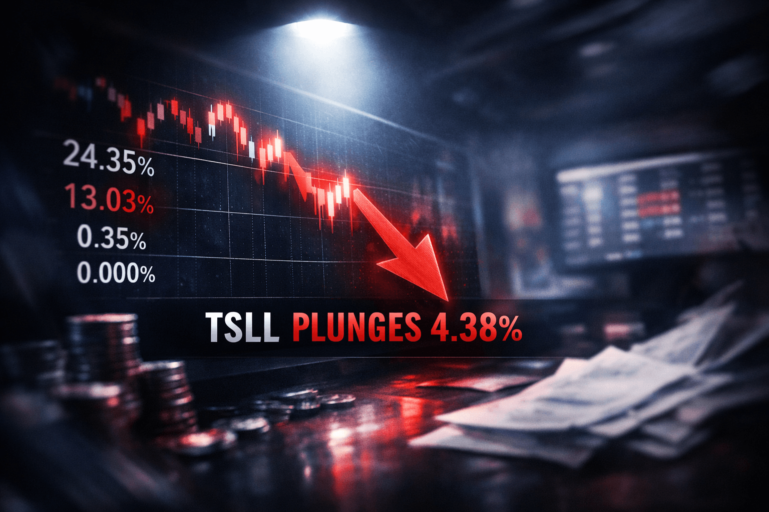 Tsll Falls -4.38% in Today's Trading - Jul 27