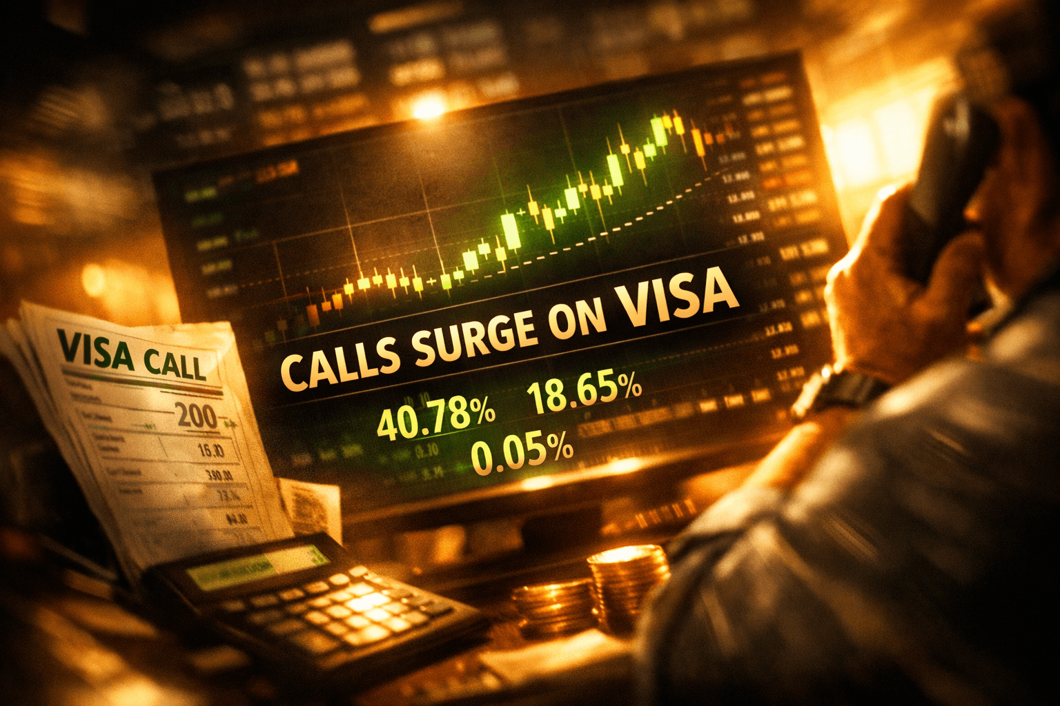 Visa Options Activity Shows Call-Heavy Flow... - Oct 12