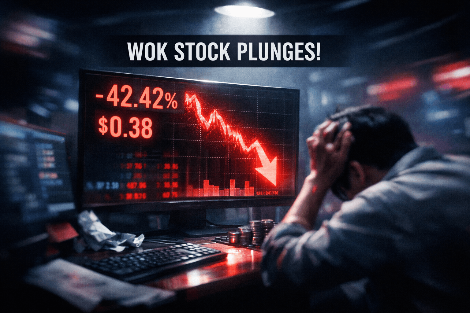 Wok Drops -42.42% in Today's Trading - May 19