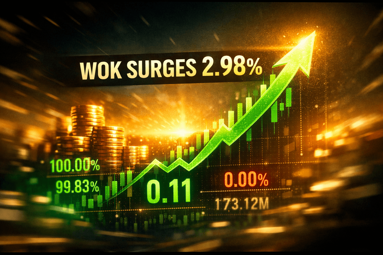 Wok Rises +2.98% in Today's Trading - Jun 4