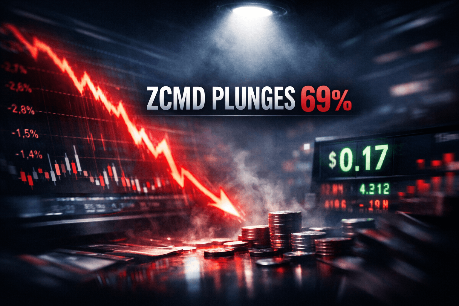 Zcmd Drops -69.09% in the Last Trading Day - May 30