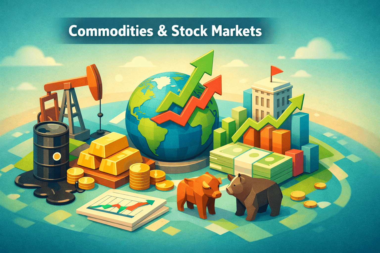 Commodities and Stocks: How Oil, Gold, and Other Assets Influence Equity Markets