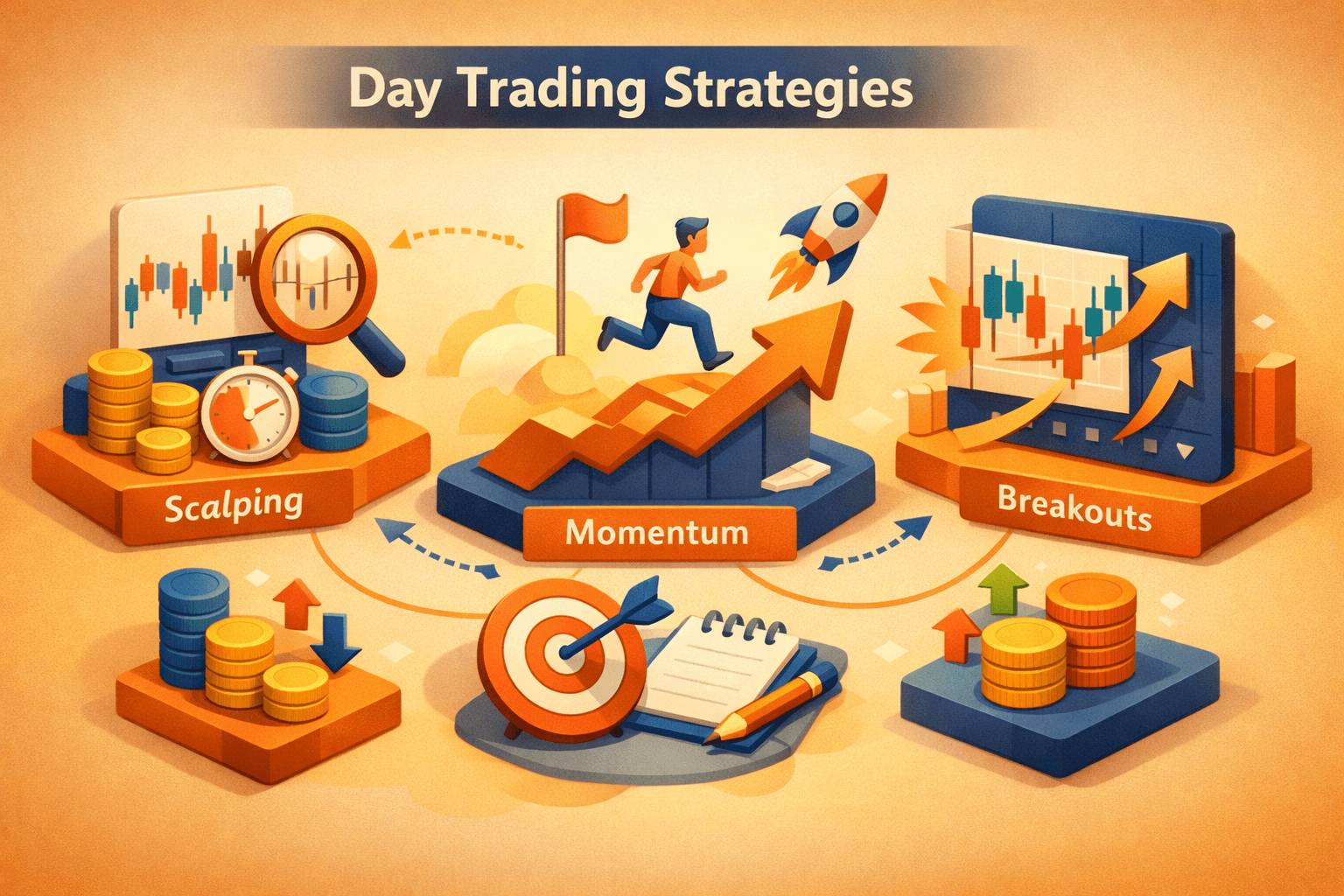 Common Day Trading Strategies: Scalping, Momentum & Breakouts