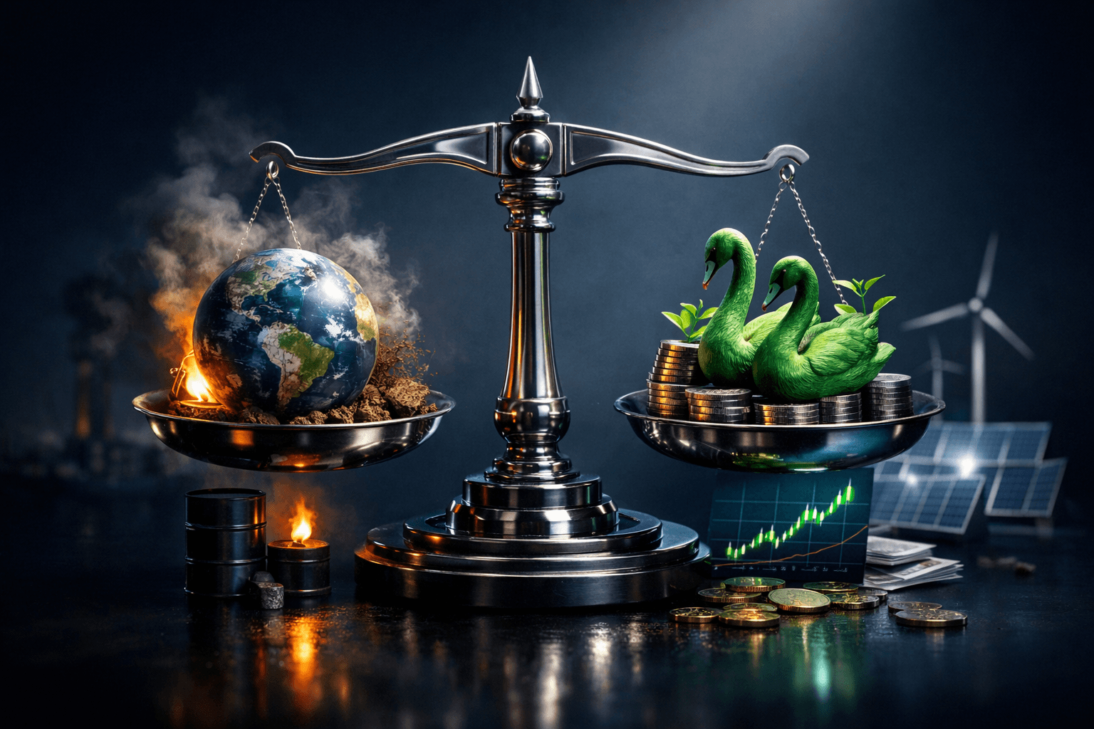 Green Swans: Climate Change Risks and Market Opportunities