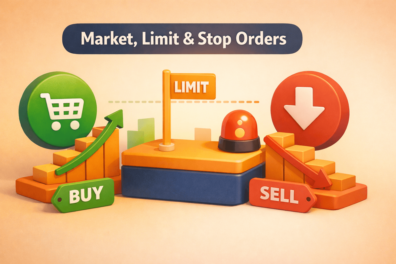 Market, Limit, and Stop Orders: Basic Trade Types Explained