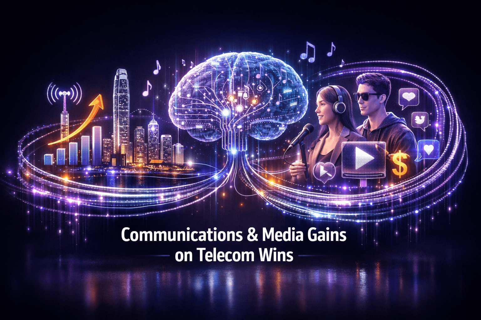 Communications & Media Gains on Telecom Wins Aug 10