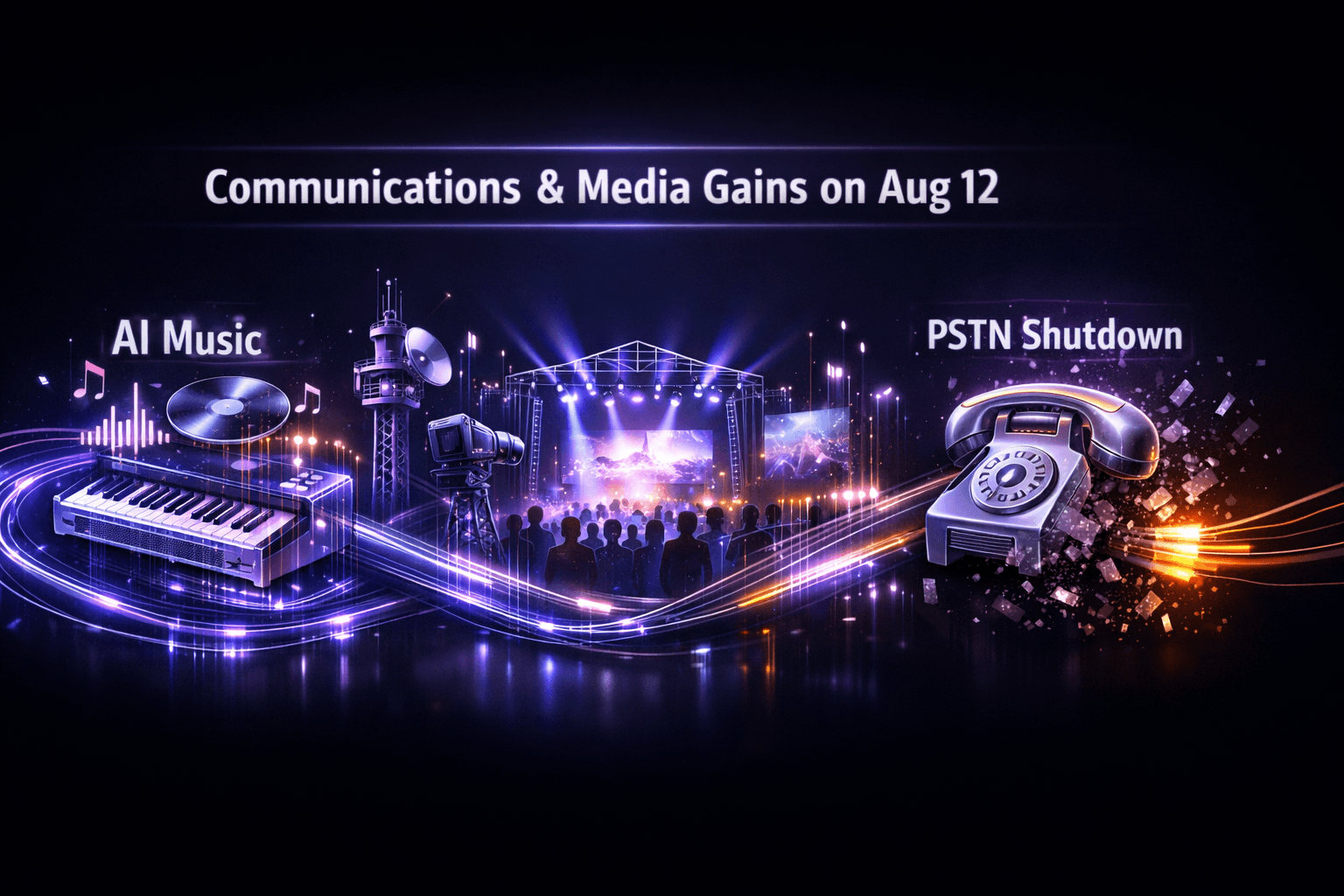 Communications & Media Gains on Aug 12