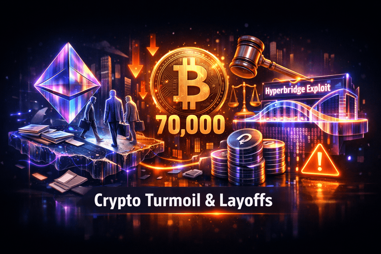 Cryptocurrency Faces Security and Layoff Shocks - Apr 13