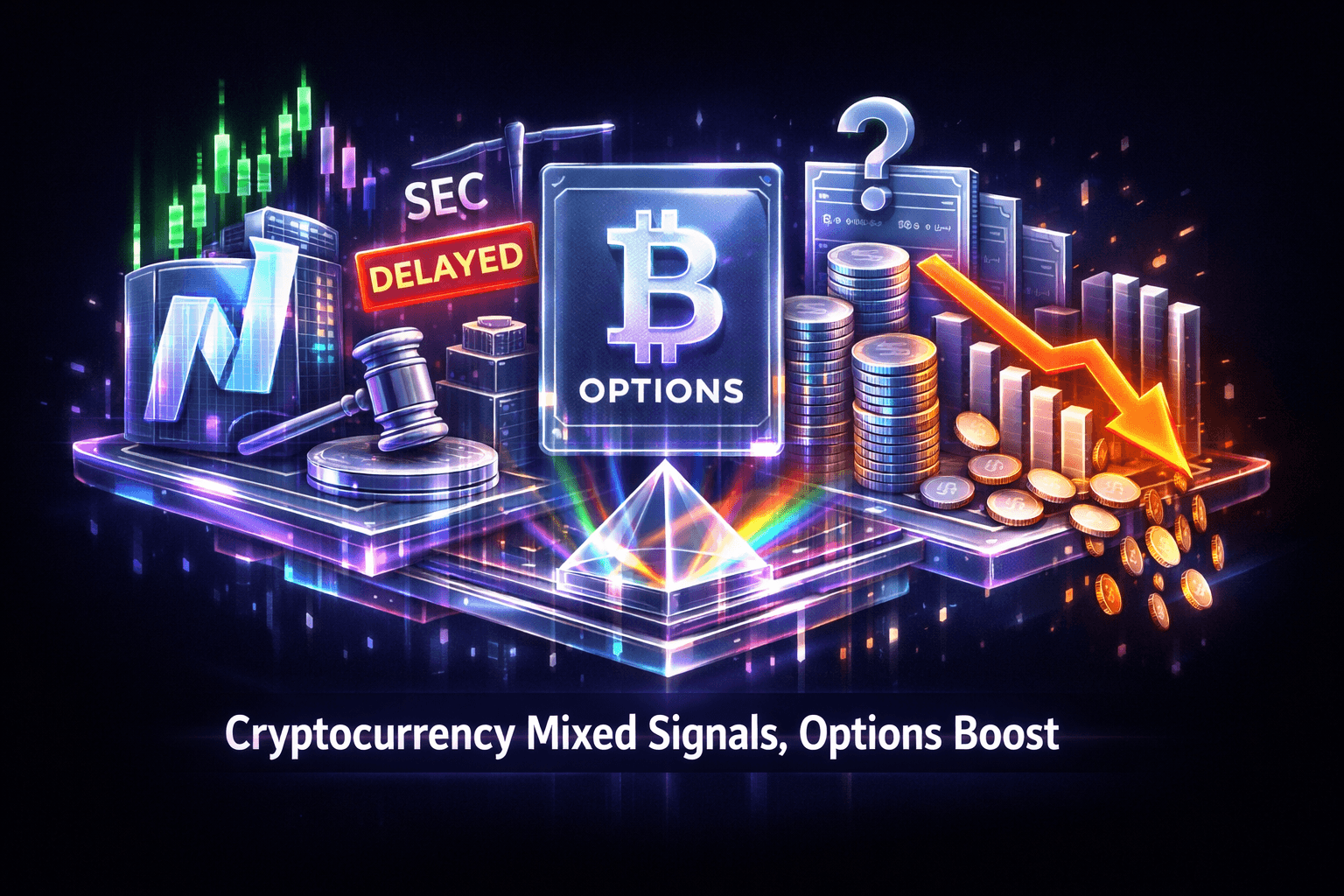 Cryptocurrency Mixed Signals, Options Boost - May 23