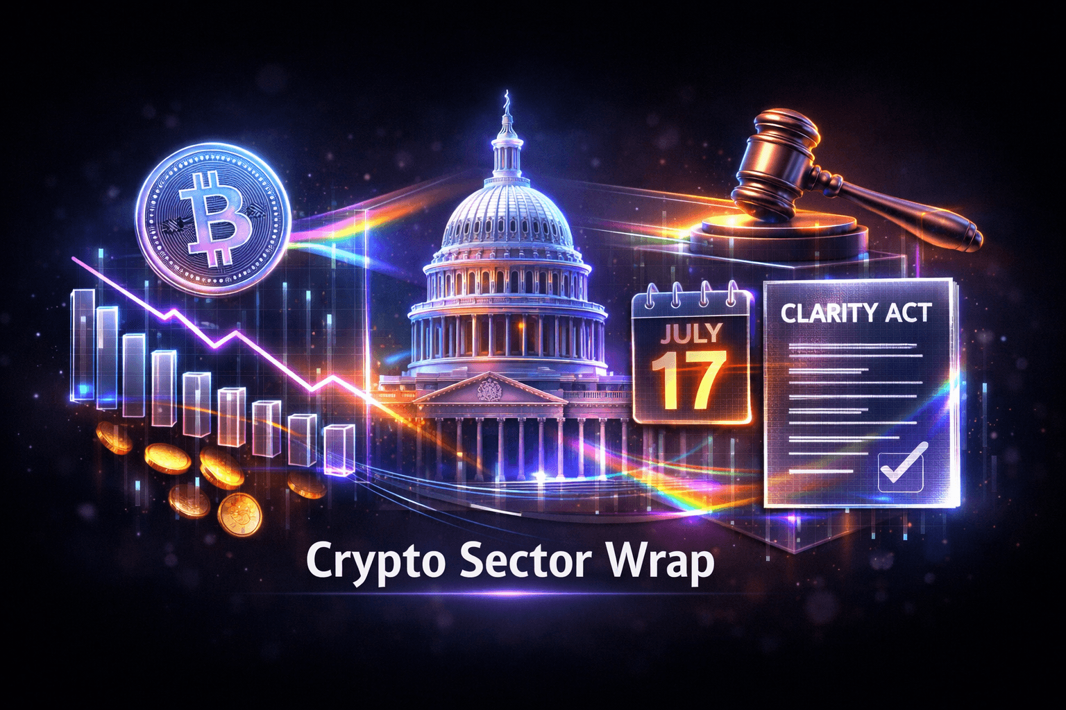 Crypto Sector Wrap: Mixed Day, Key Catalysts - Jun 23