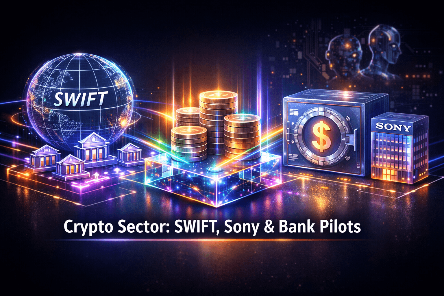 Crypto Sector: SWIFT, Sony & Bank Pilots - Jul 9