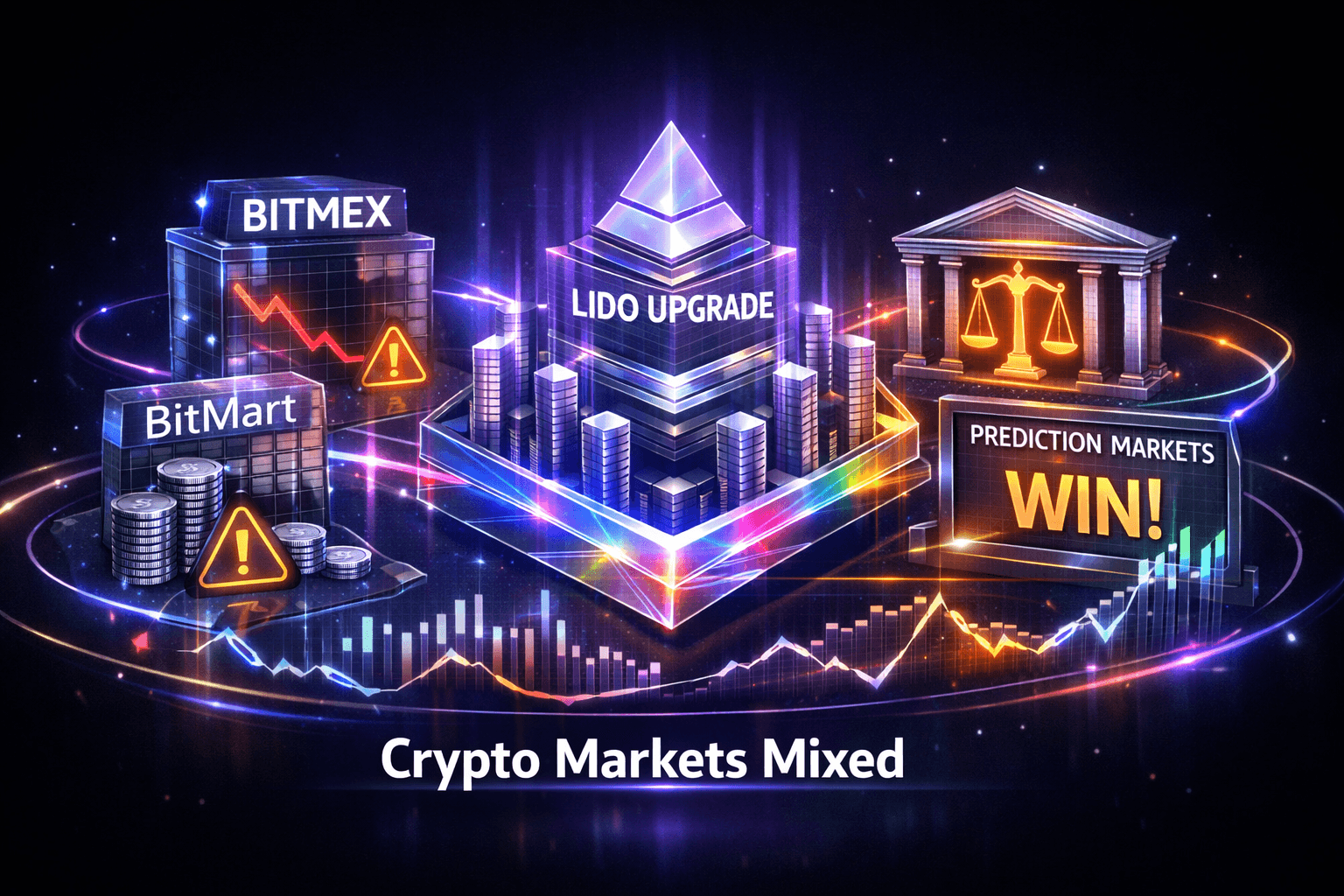Crypto Markets Mixed on Slump and Upgrades - Jul 28