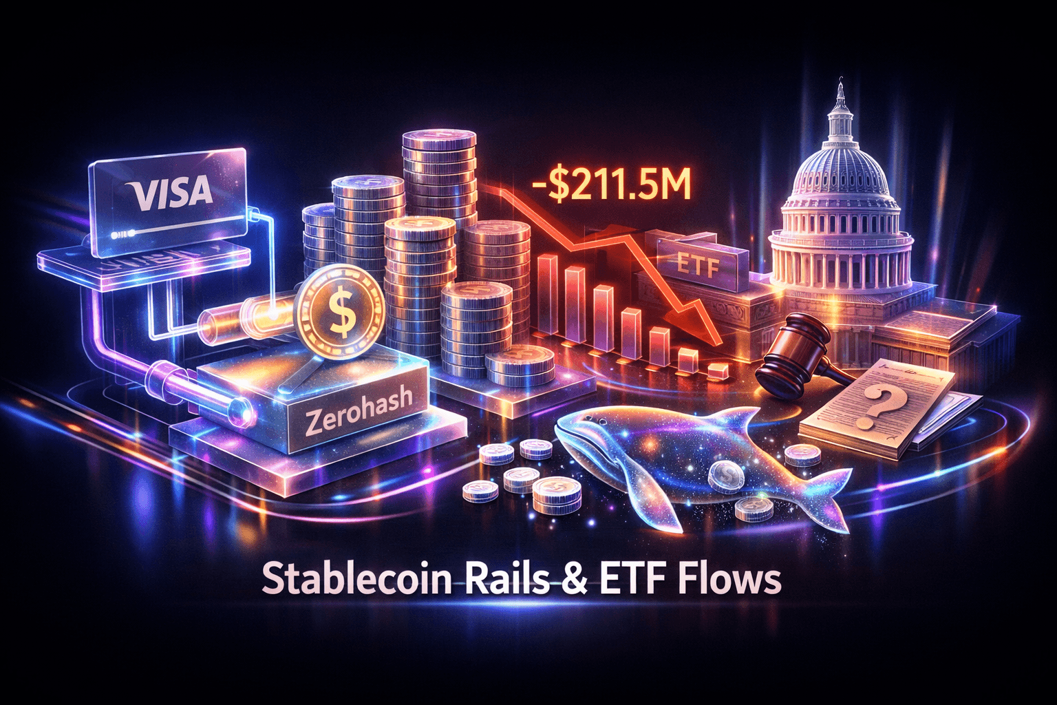 Cryptocurrency: Stablecoin Rails, ETF Flows - Aug 5